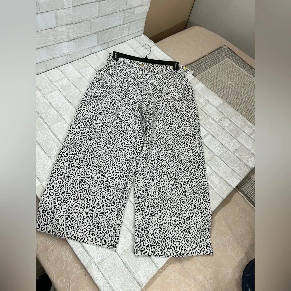 Michael Kors Black and White Patterned Pants